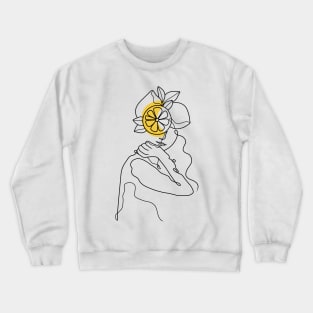 Line Drawing- Sour Puss Crewneck Sweatshirt